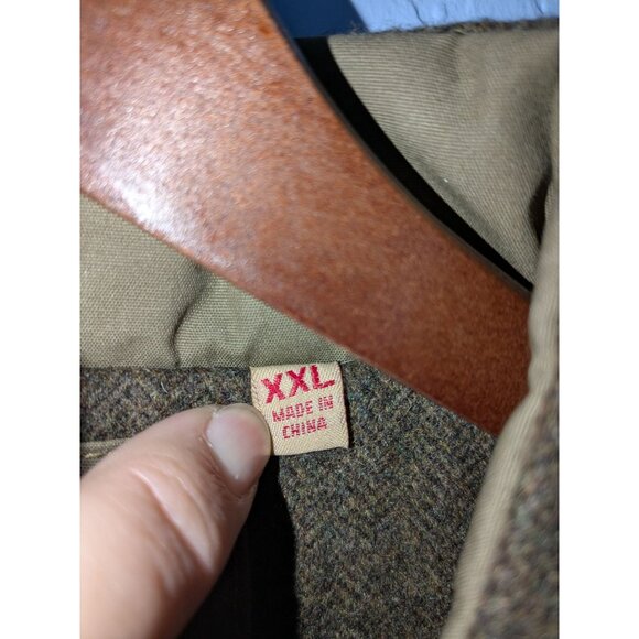 Jeremiah Mens Wool Vest XXL Olive Green Country Hunting Fall Halloween Woodsman - Picture 4 of 16